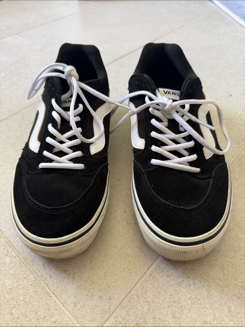 Vans Black and White Old Skool Skate Sneakers
